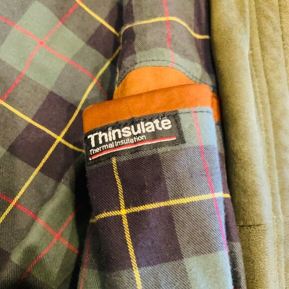 Brooks Brothers Men's Suede Leather Hunting Field Shooting Jacket Car Coat - Picture 13 of 16